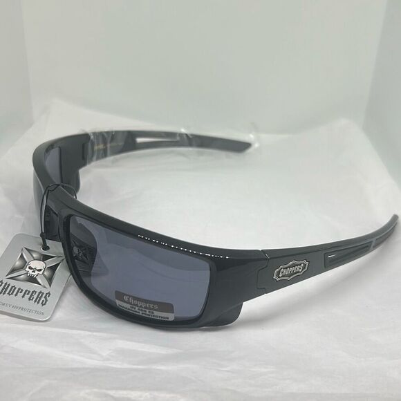 Choppers Model 6765 Wrap Sunglasses UV400 Protection Men’s Biker Style - Picture 1 of 3